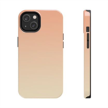Gradient Tough Phone Case — Peach Ombre Protective Cover