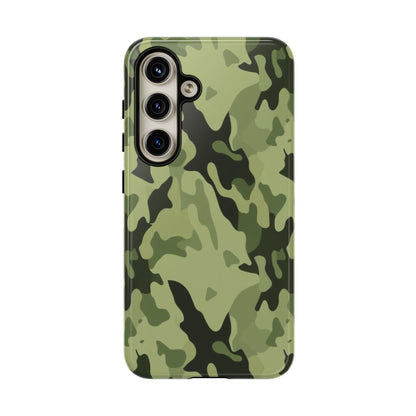 Camo Tough Phone Case — Military Green Protective iPhone Cover