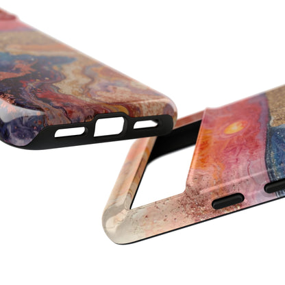 Sunset Coast Phone Case — Colorful Abstract Beach Art Tough Case