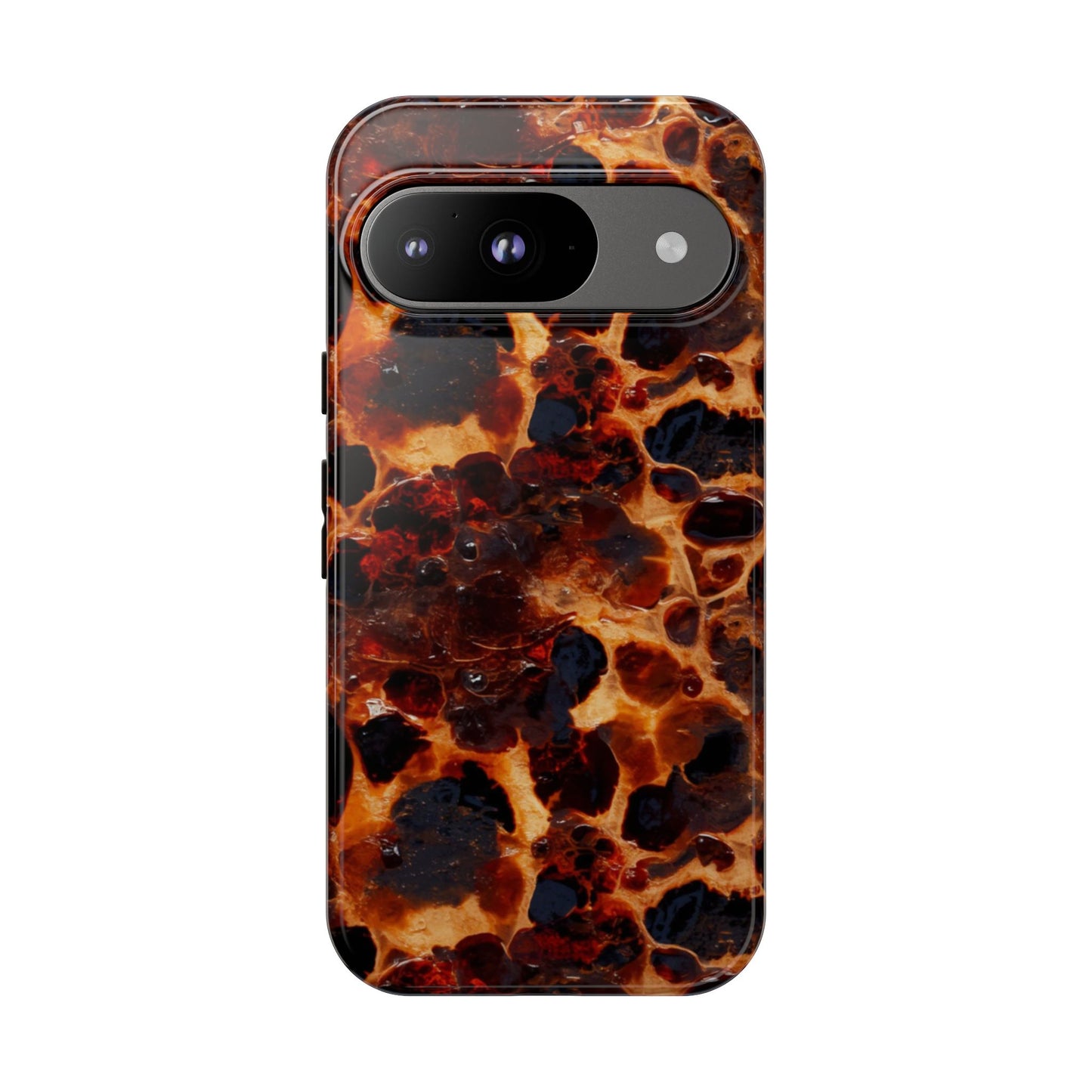 Tortoiseshell Phone Case — Protective iPhone Cover with Classic Amber Pattern