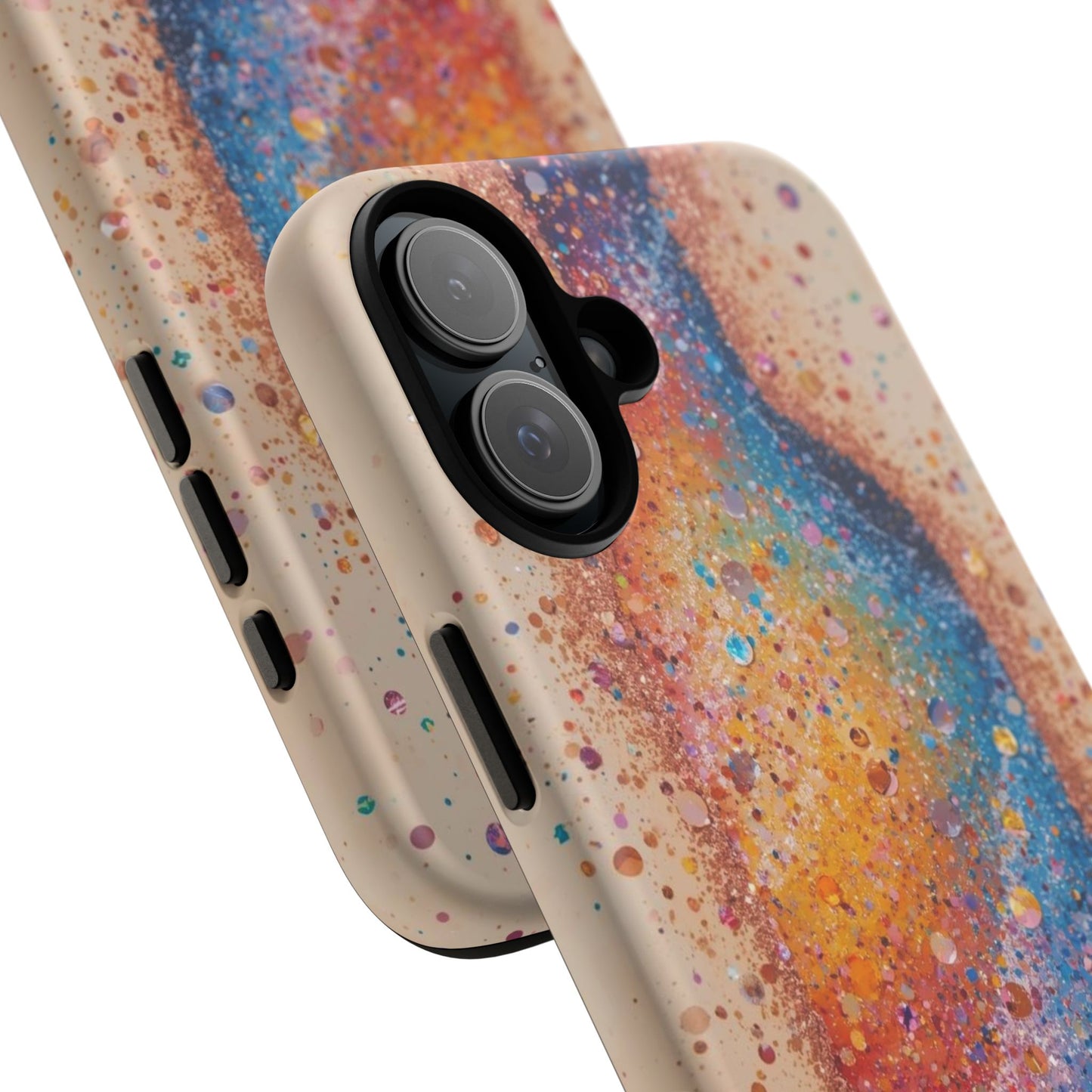 Galaxy Bottle Tough Phone Case — Colorful Nebula Splash iPhone Cover