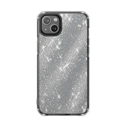 Clear Glitter Magnetic Phone Case — Sparkle Impact Protection