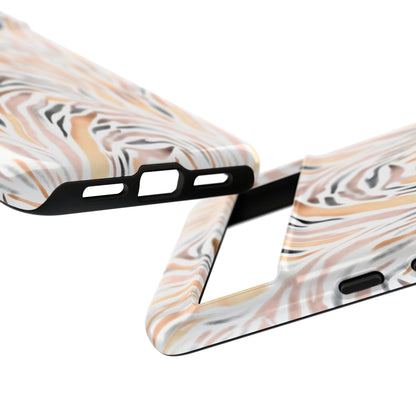Tough Case — Neutral Watercolor Tiger Stripe Phone Case