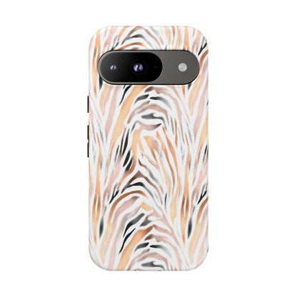 Tough Case — Neutral Watercolor Tiger Stripe Phone Case
