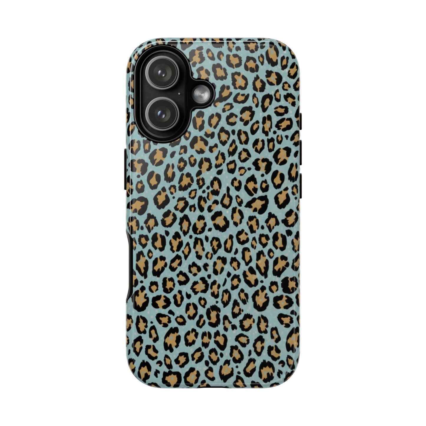 Leopard Print Tough Phone Case - Blue Cheetah Protective Cover