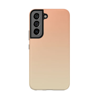 Gradient Tough Phone Case — Peach Ombre Protective Cover
