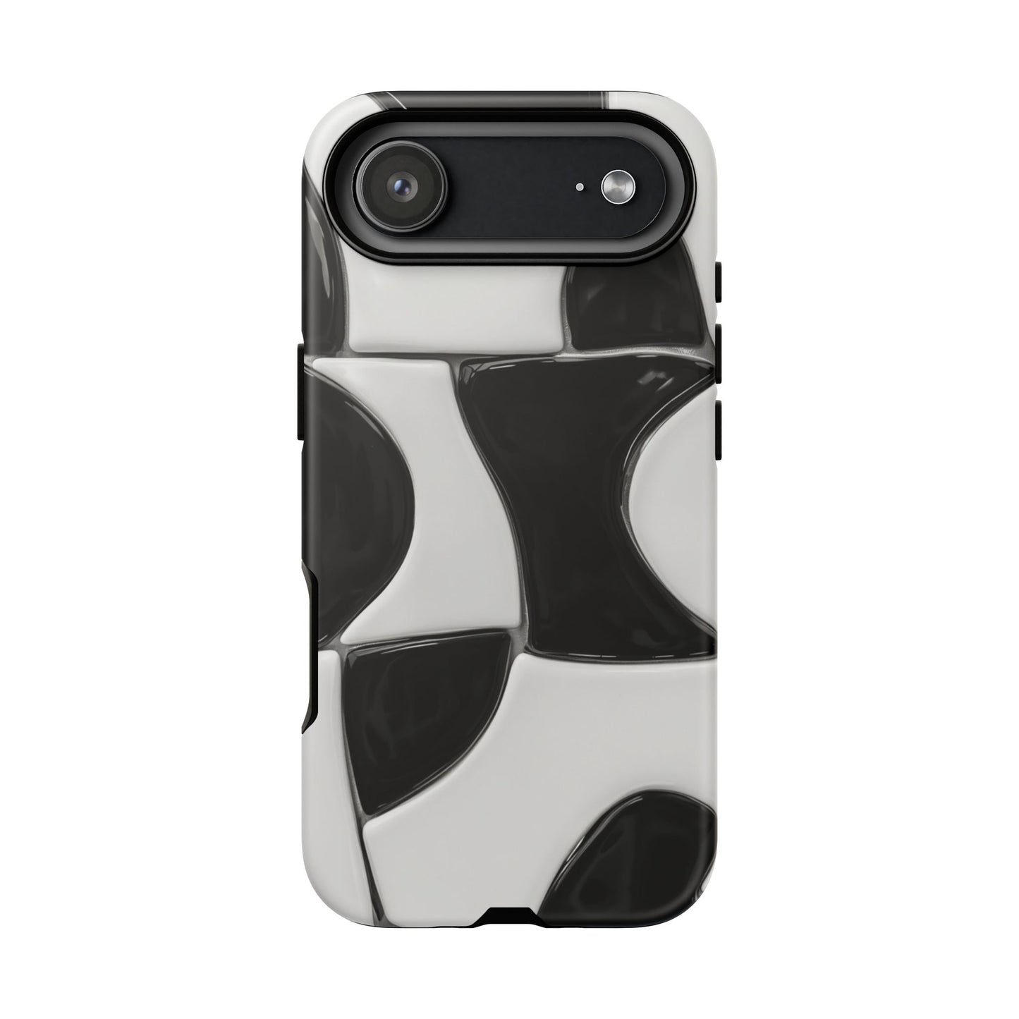 Black & White Abstract Pattern Tough Phone Case