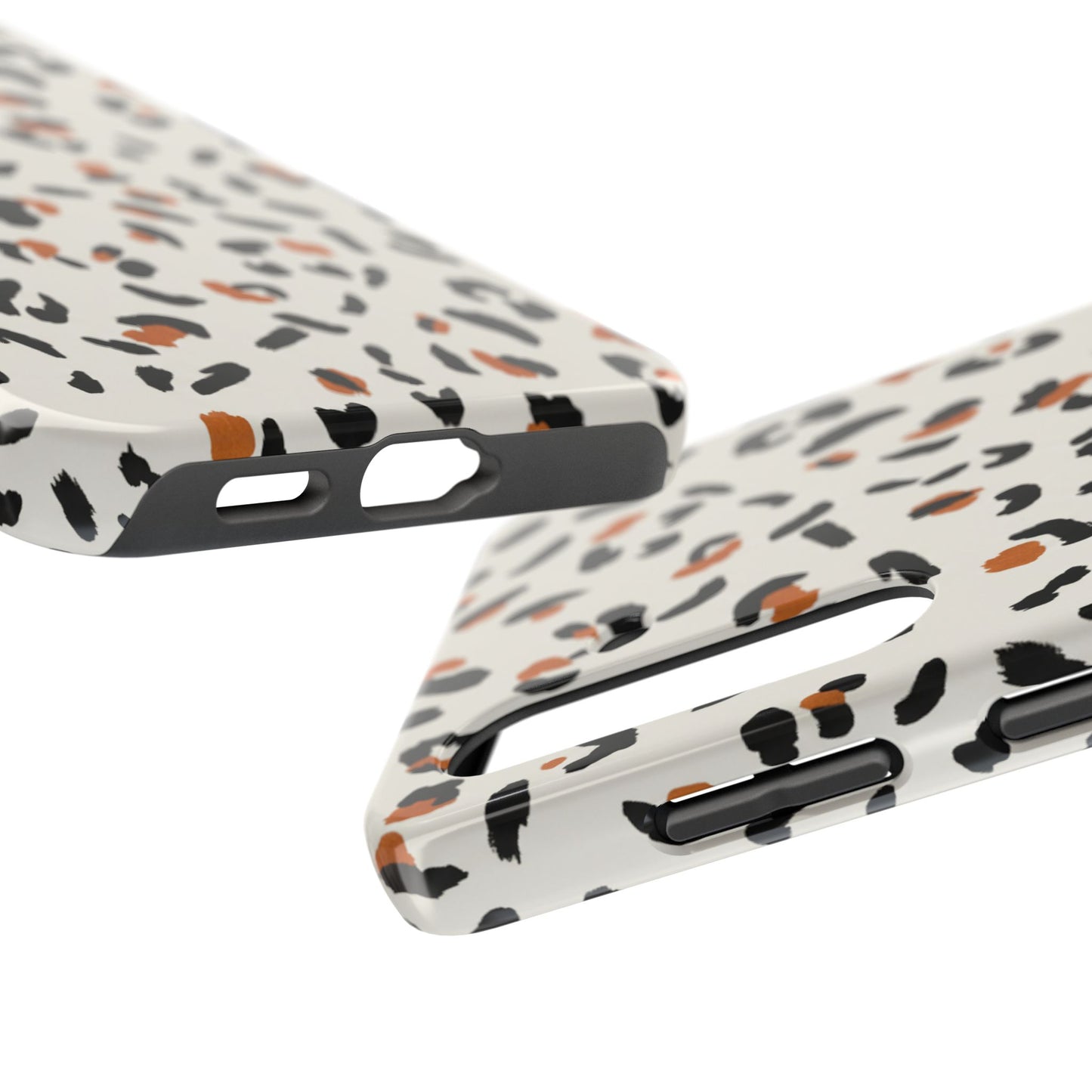 Leopard Print Tough Phone Case — Stylish Protective iPhone Cover