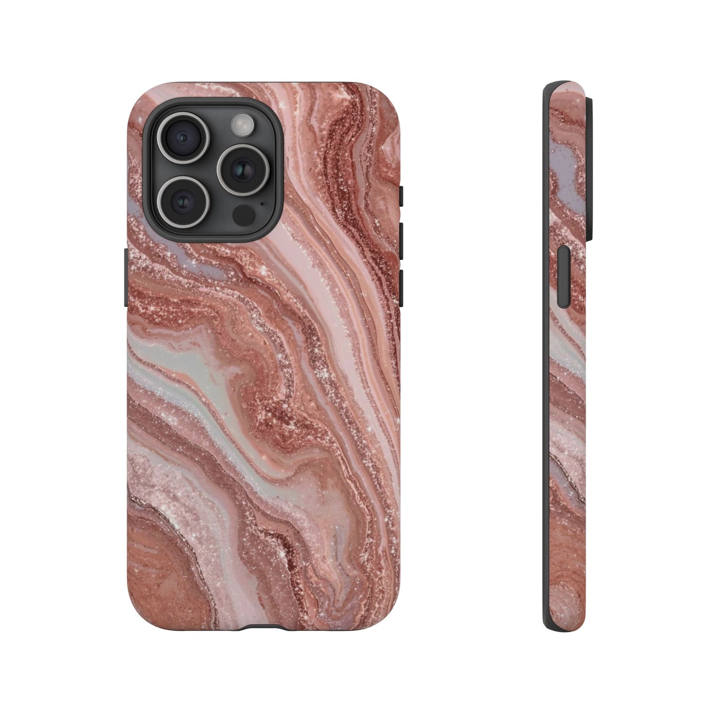 Rose Gold Marble Tough Phone Case