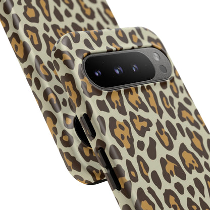 Leopard Print Tough Phone Case — Durable Protective Animal Print Case
