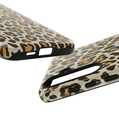 Leopard Print Tough Phone Case — Durable Protective Animal Print Case