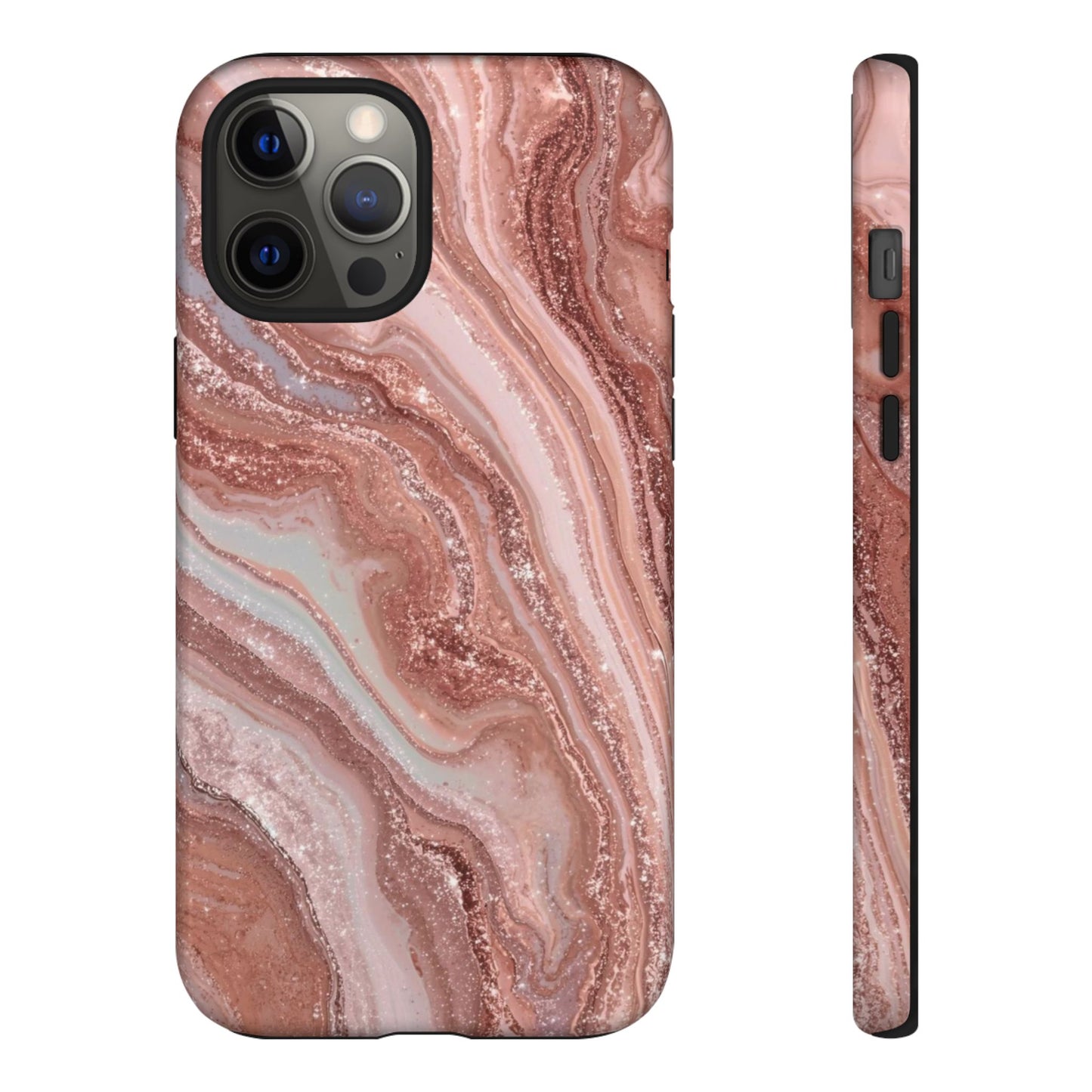 Rose Gold Marble Tough Phone Case