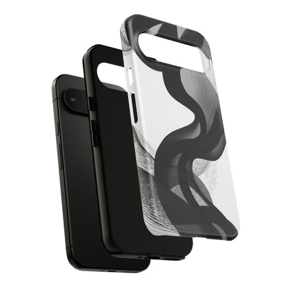 Phone Case — Monochrome Abstract Protective Cover