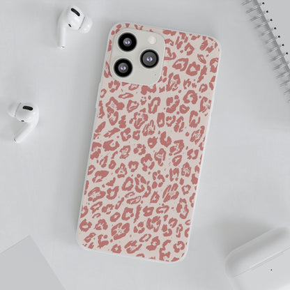 Pink Leopard Print Phone Case – Slim Flexible Protective Cover