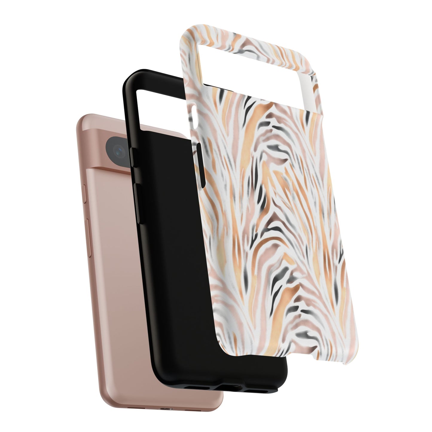 Tough Case — Neutral Watercolor Tiger Stripe Phone Case