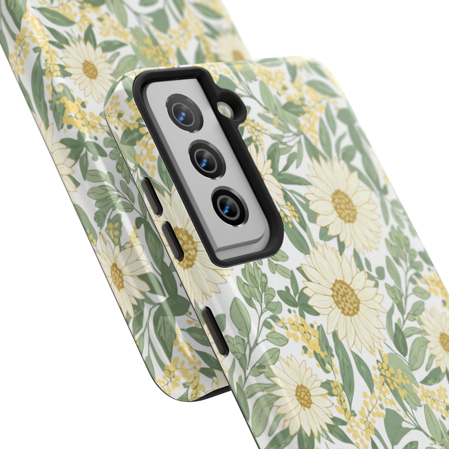 Daisy Meadow Tough Phone Case — Floral Protective Phone Cover