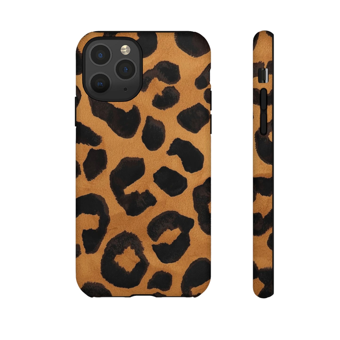 Leopard Print Tough Phone Case — Protective Animal Print iPhone Case