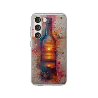 Copy of Floral Holographic Phone Case — Iridescent Leaves & Flowers Flexi Case