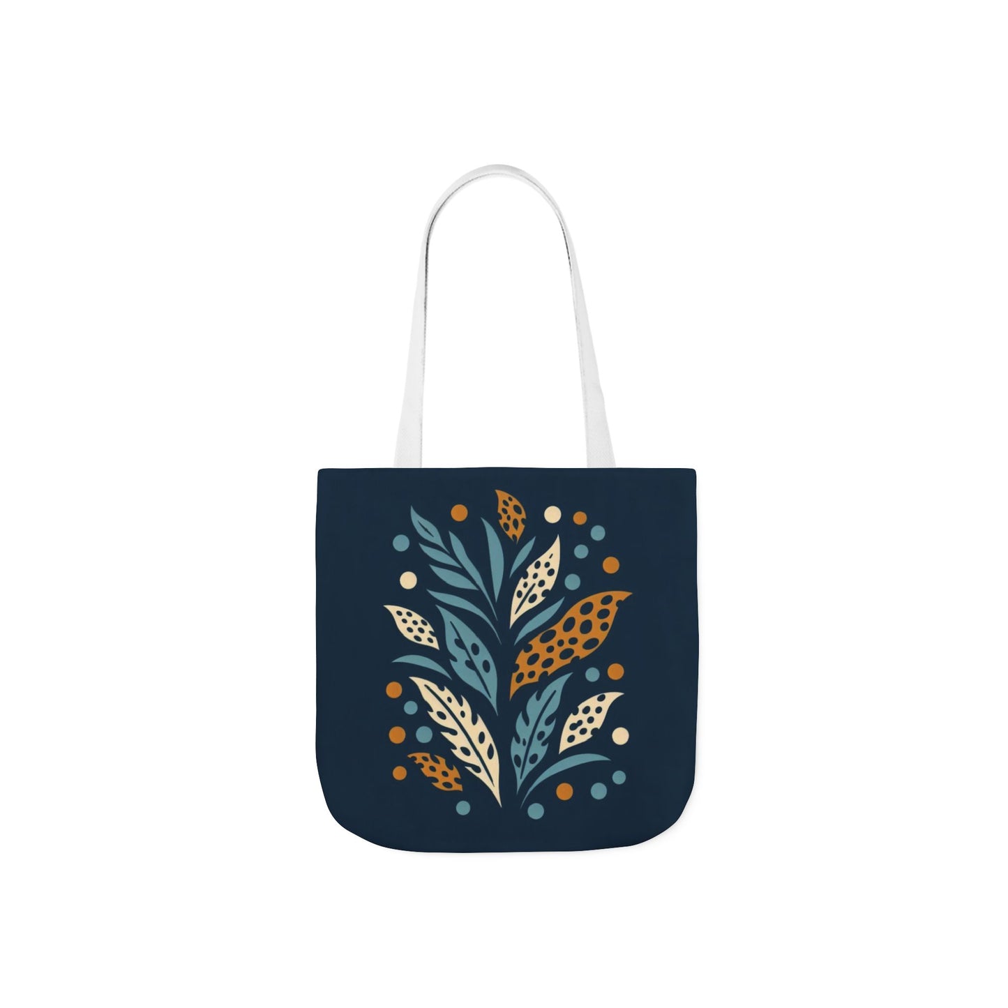 Boho Leaves Canvas Tote Bag, Great for Shopping, Beach Days, Gifts, Festivals, and Everyday Use