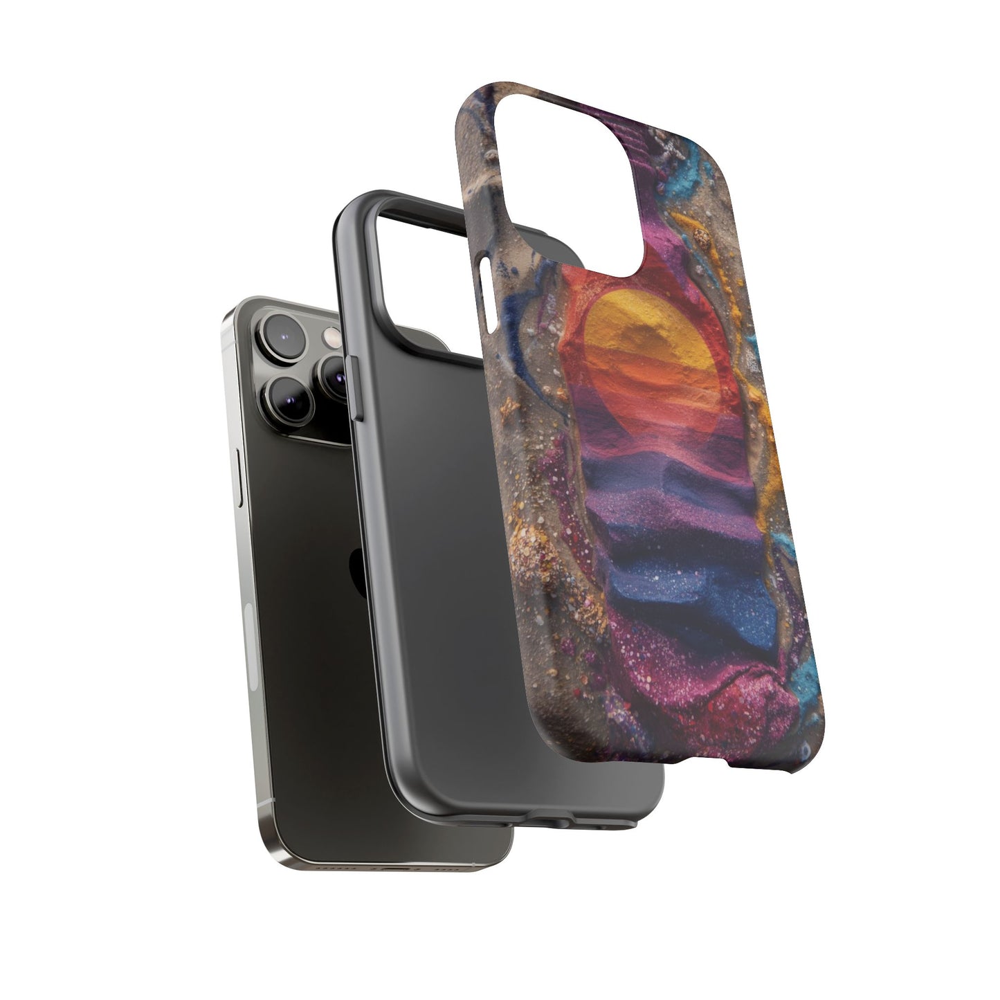 Phone Case — Colorful Sand Art Sunset Tough Protective Case
