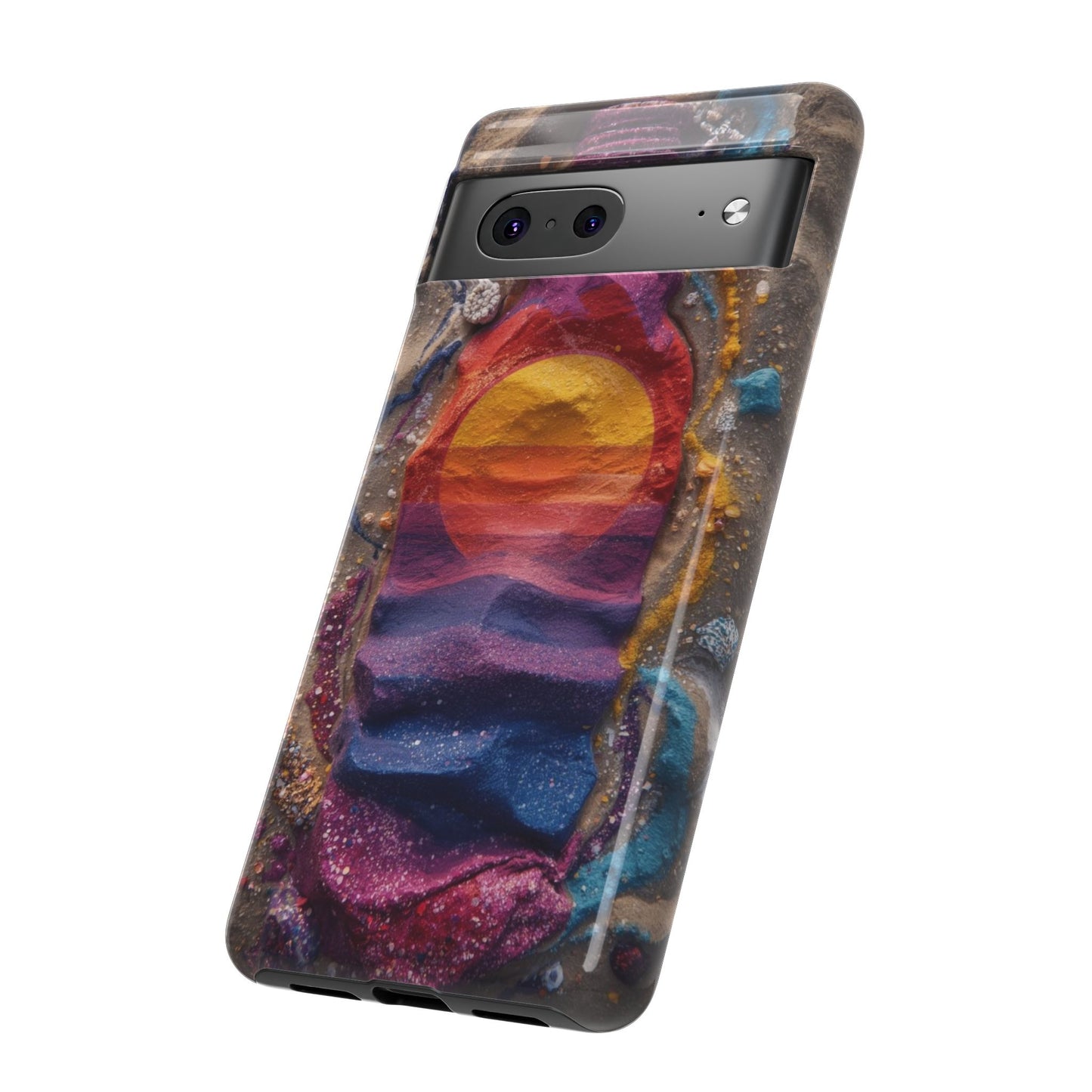 Phone Case — Colorful Sand Art Sunset Tough Protective Case