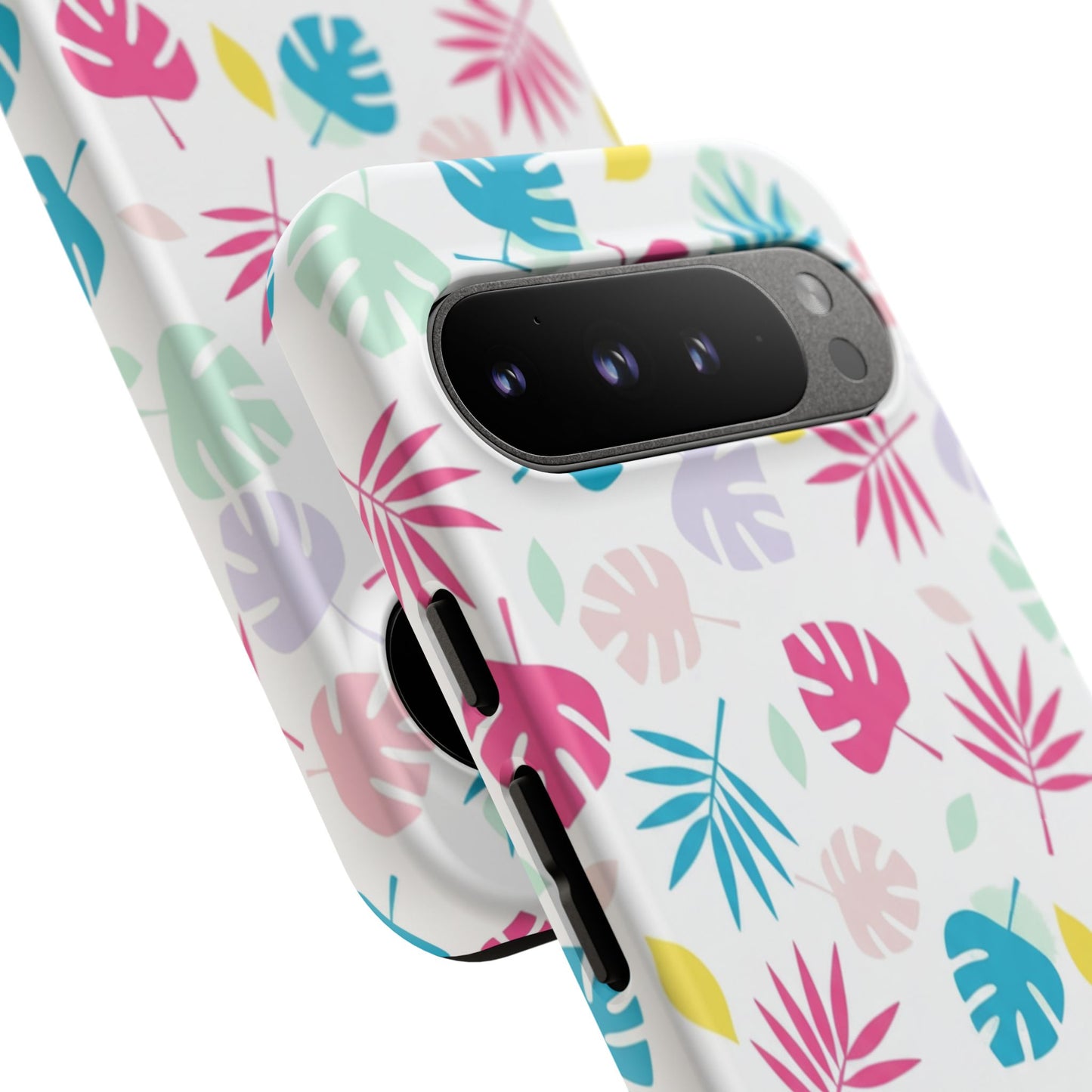 Tropical Leaf Phone Case — Colorful Pastel Monstera & Palm iPhone Case
