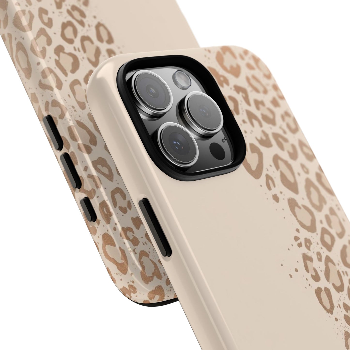 Phone Case – Beige Leopard Print Protective Cover
