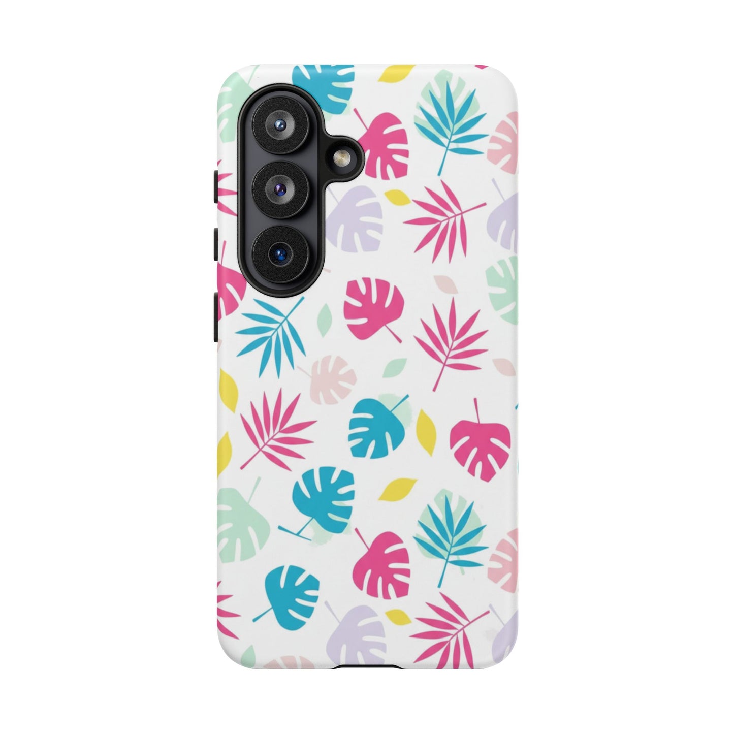 Tropical Leaf Phone Case — Colorful Pastel Monstera & Palm iPhone Case