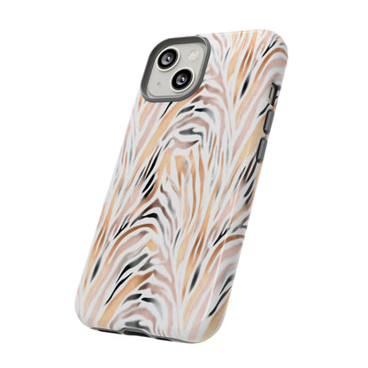 Tough Case — Neutral Watercolor Tiger Stripe Phone Case