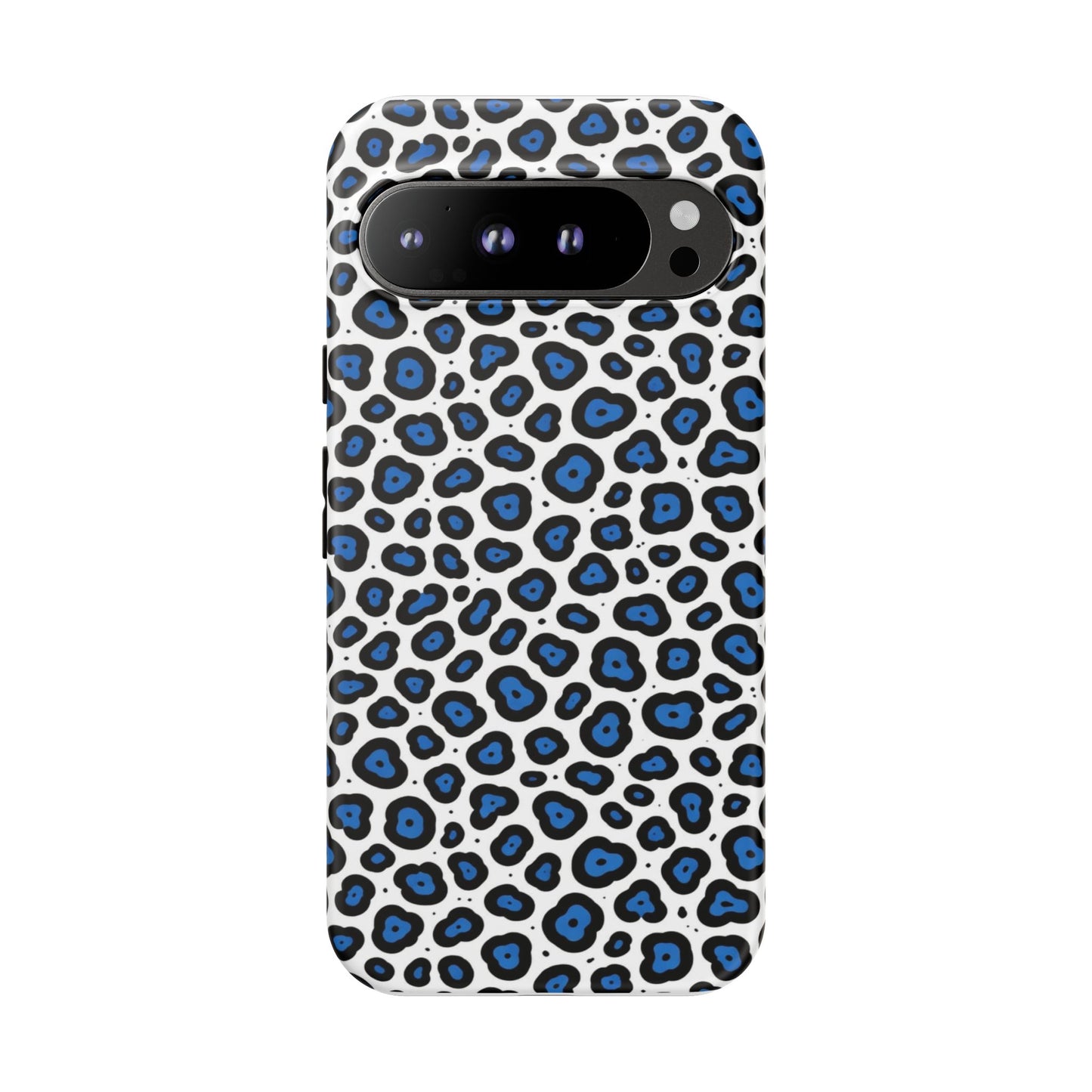 Blue Leopard Print Phone Case – Tough Protective Cover