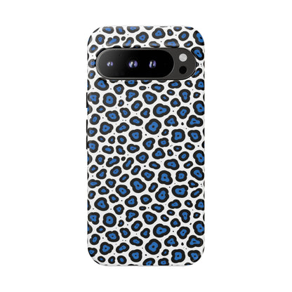 Blue Leopard Print Phone Case – Tough Protective Cover