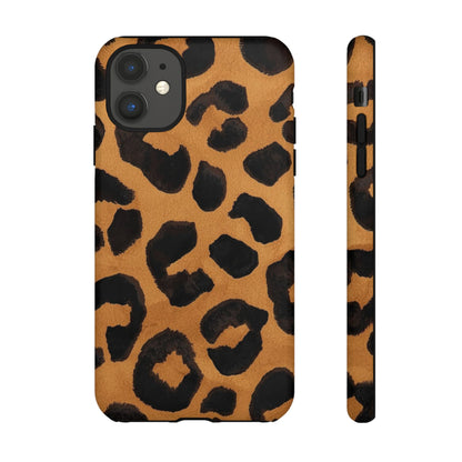 Leopard Print Tough Phone Case — Protective Animal Print iPhone Case