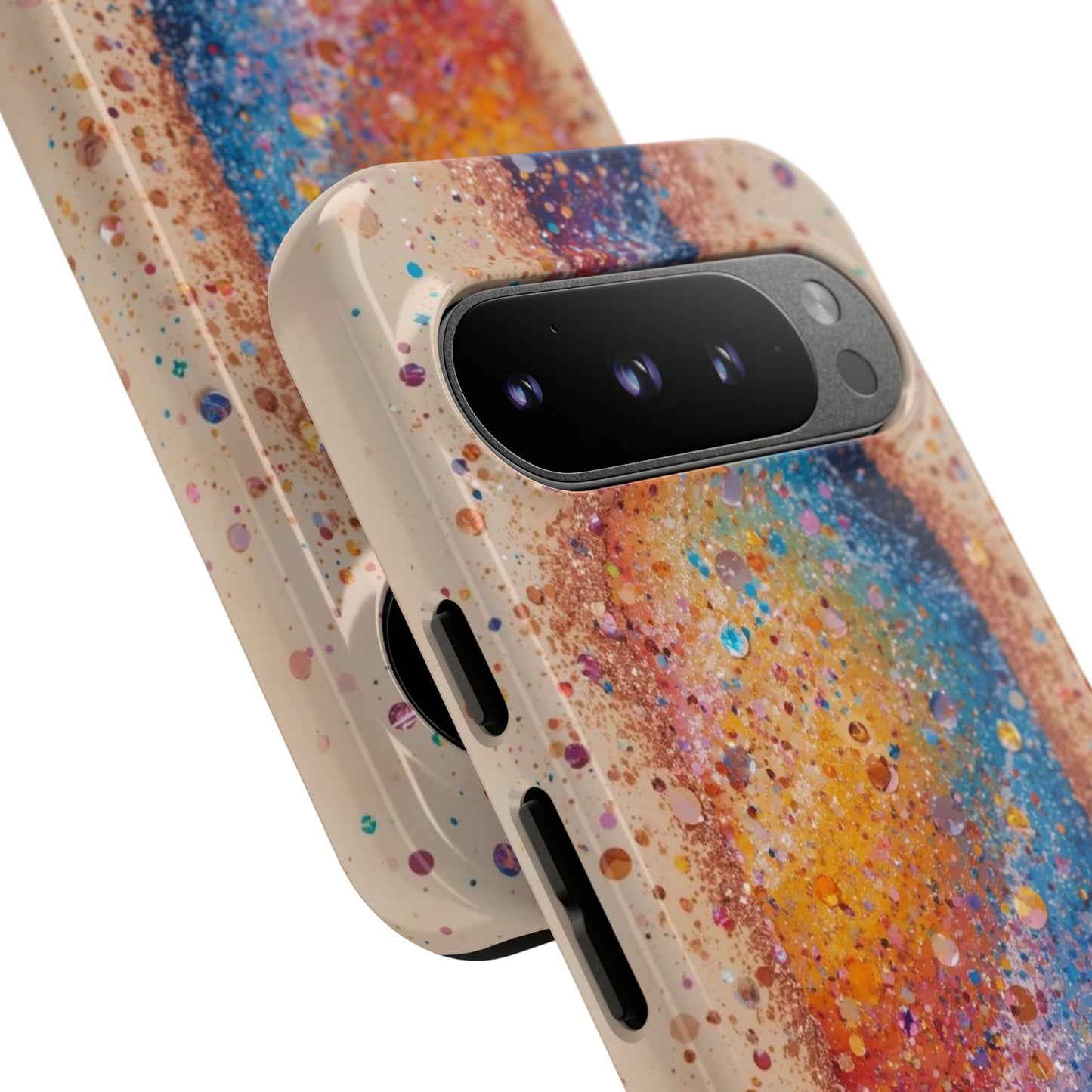 Galaxy Bottle Tough Phone Case — Colorful Nebula Splash iPhone Cover