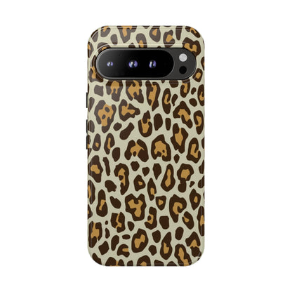 Leopard Print Tough Phone Case — Durable Protective Animal Print Case