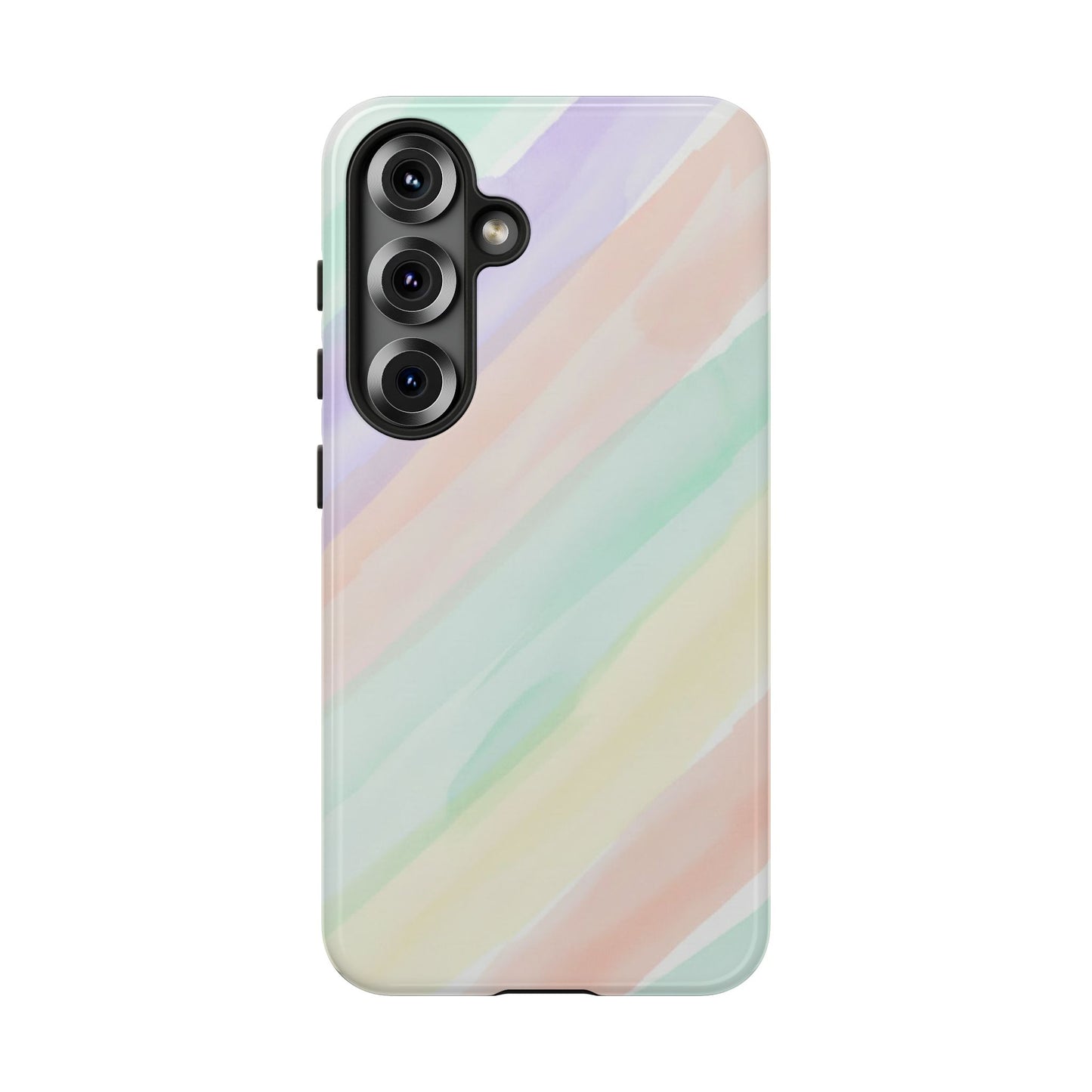 Pastel Watercolor Stripe Tough Phone Case