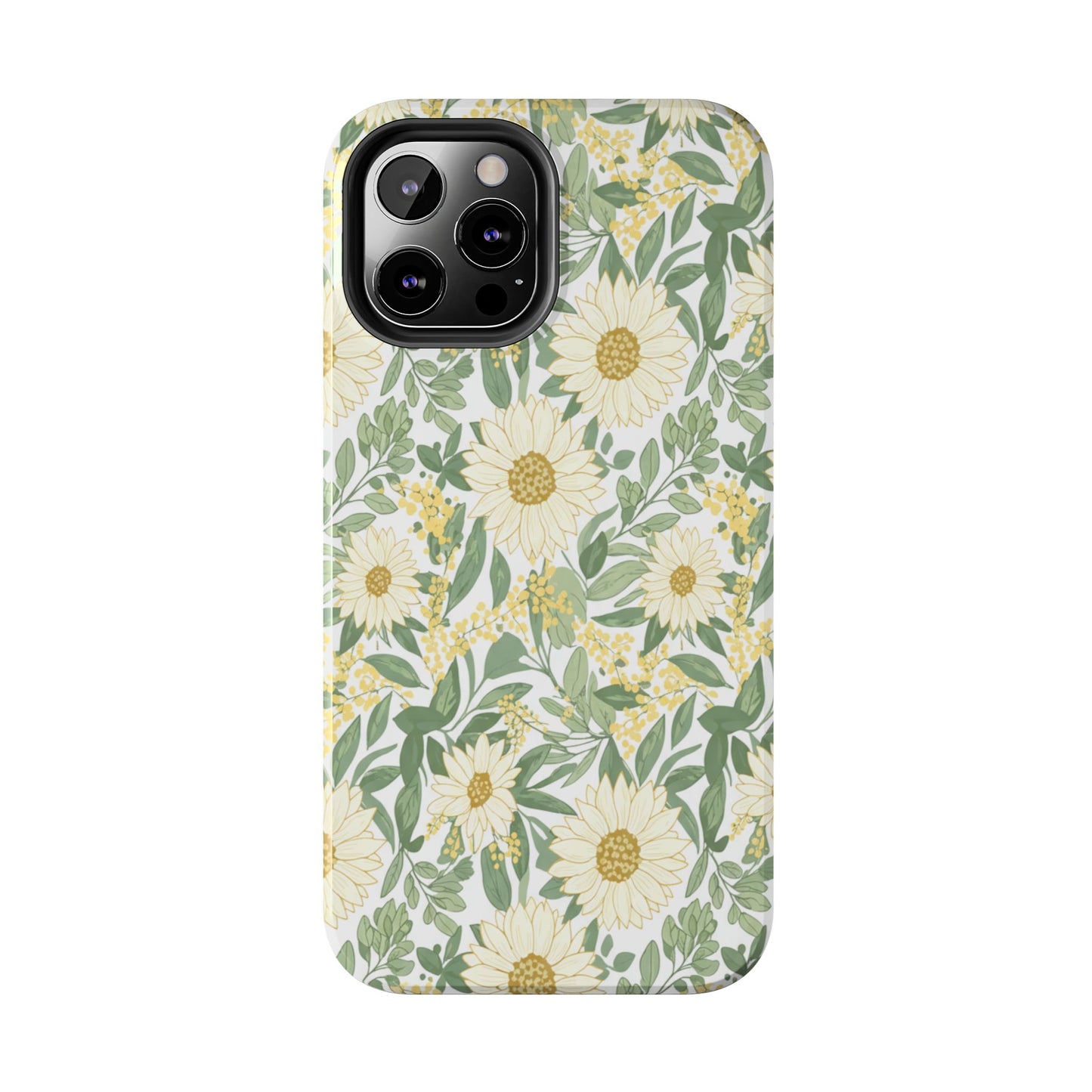 Daisy Meadow Tough Phone Case — Floral Protective Phone Cover