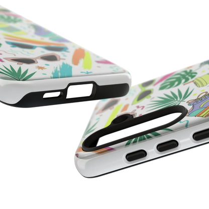 Tough Cases — Colorful Retro Sneakers & Sunglasses Phone Case