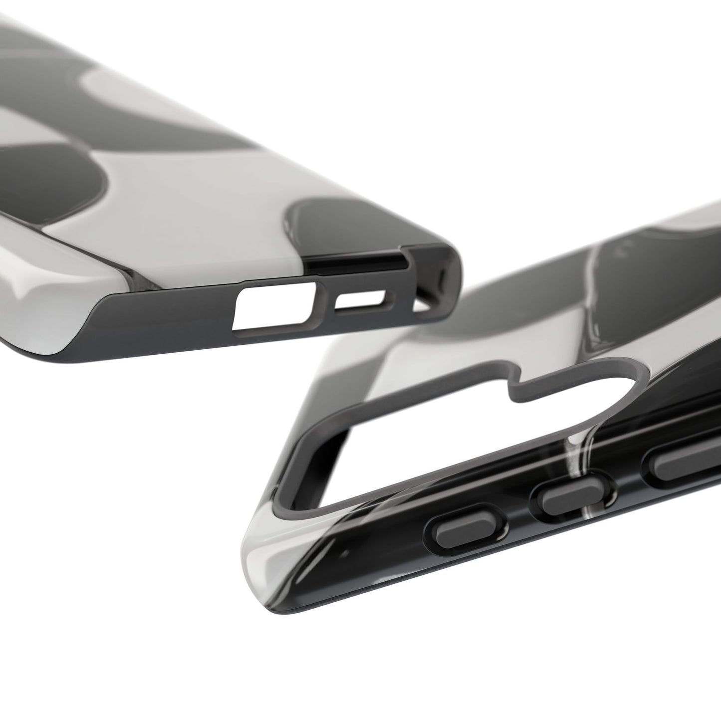 Black & White Abstract Pattern Tough Phone Case