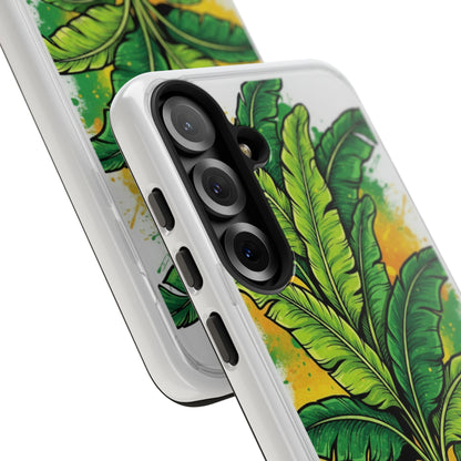 Tropical Banana Leaf Phone Case — Vibrant Green Plant Protector