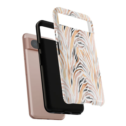 Tough Case — Neutral Watercolor Tiger Stripe Phone Case