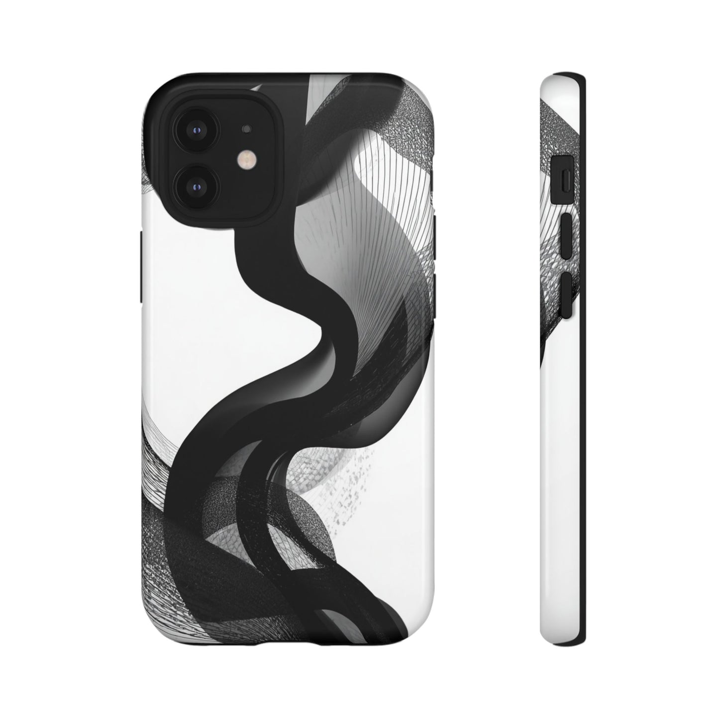 Phone Case — Monochrome Abstract Protective Cover