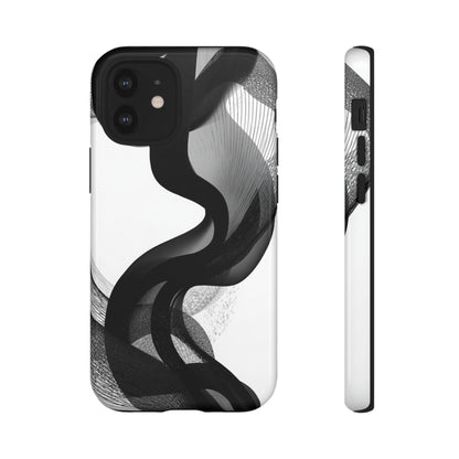Phone Case — Monochrome Abstract Protective Cover