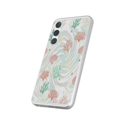 Pastel Seashell Phone Case — Coral Reef Wave iPhone Cover