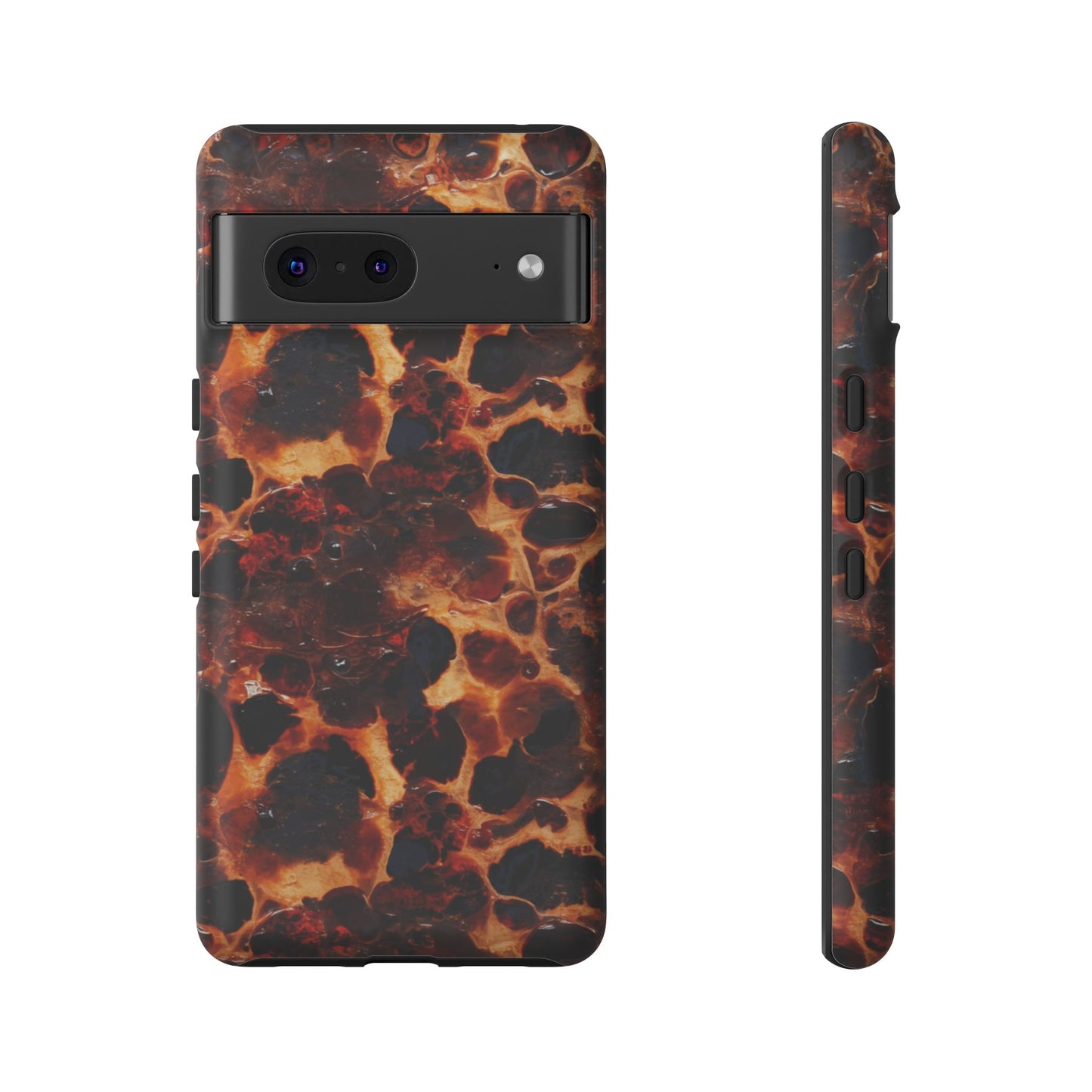 Tortoiseshell Phone Case — Protective iPhone Cover with Classic Amber Pattern