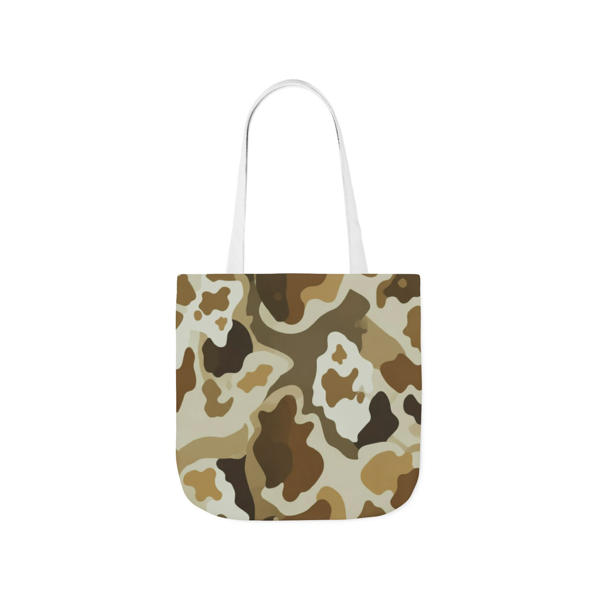 Desert Camo Canvas Tote Bag — Durable Everyday Grocery & Beach Bag