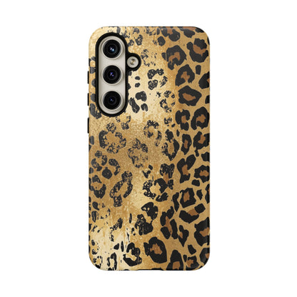 Leopard Print Tough Phone Case — Durable Protective iPhone Cover