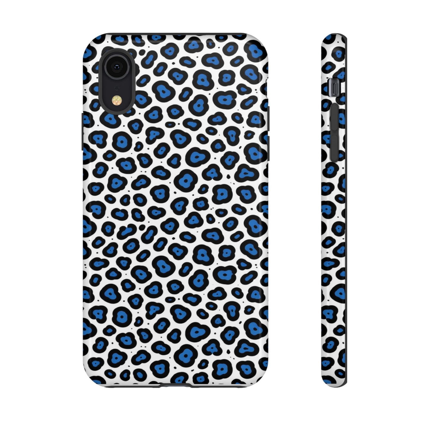 Blue Leopard Print Phone Case – Tough Protective Cover