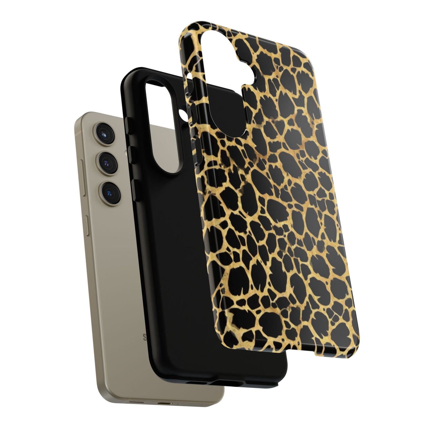 Giraffe Print Tough Phone Case — Durable Leopard-Style Protective Cover