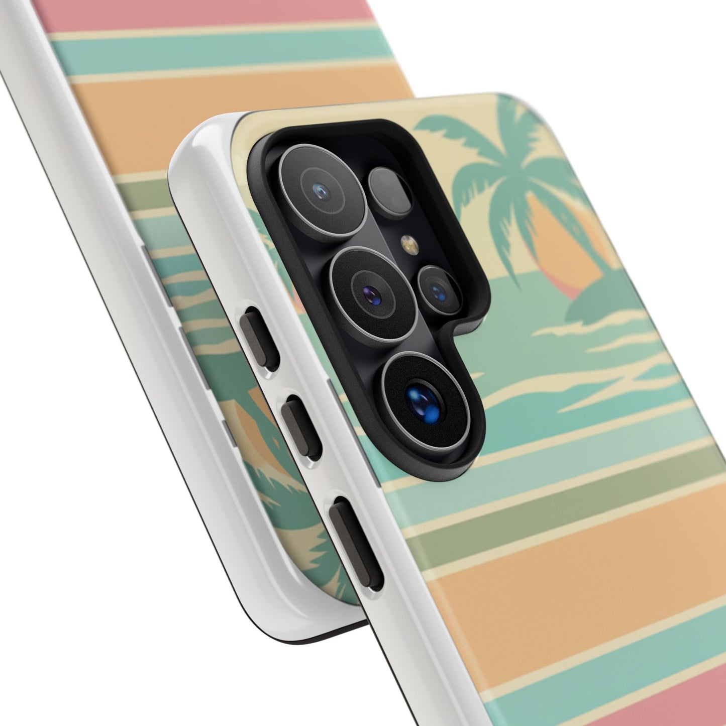 Tough Case — Retro Pastel Sunset Palm Tree Phone Case