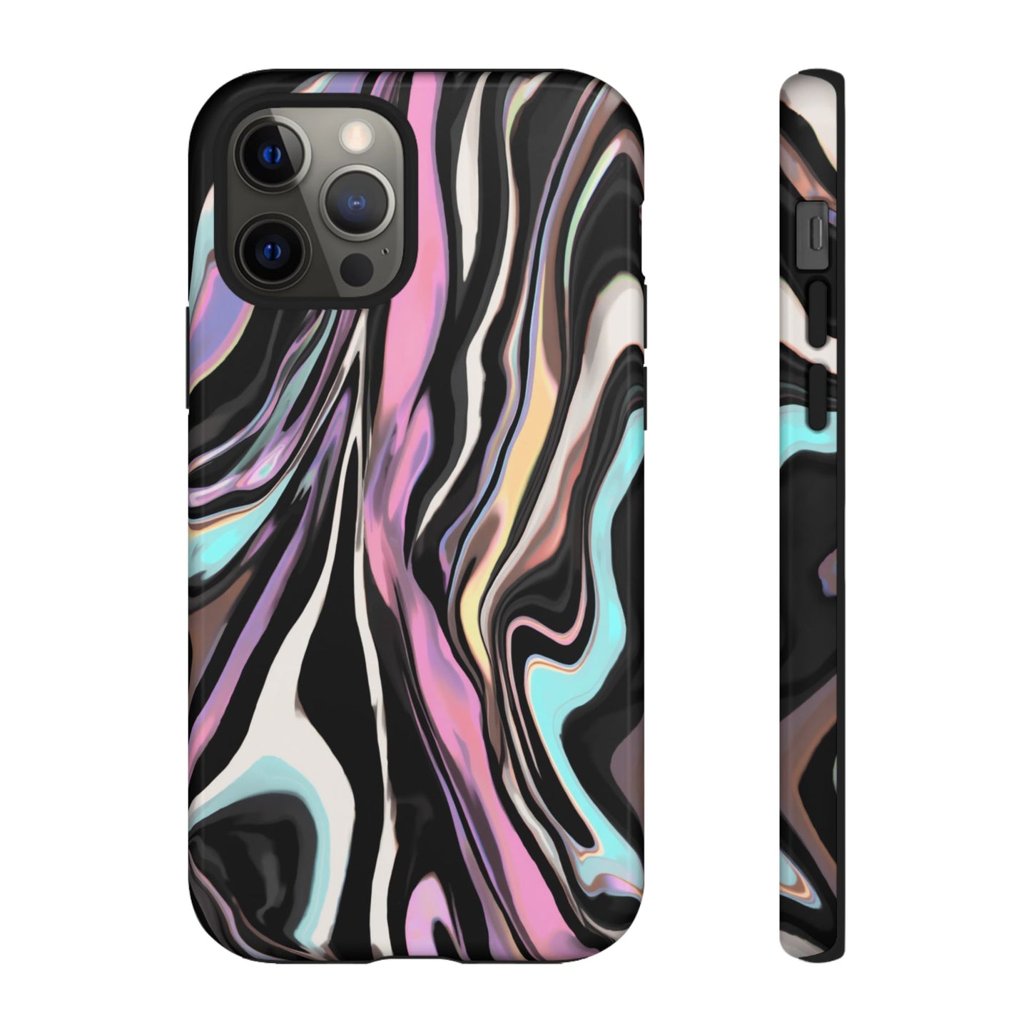 Abstract Marble Tough Phone Case — Pastel Swirl Protective Cover